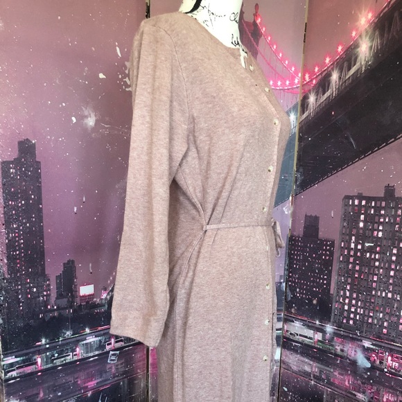 Cardigan dress sweater purple belted - Picture 5 of 8